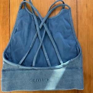 ✨Gilly Hicks ribbed bra top, size small. Color is blue✨